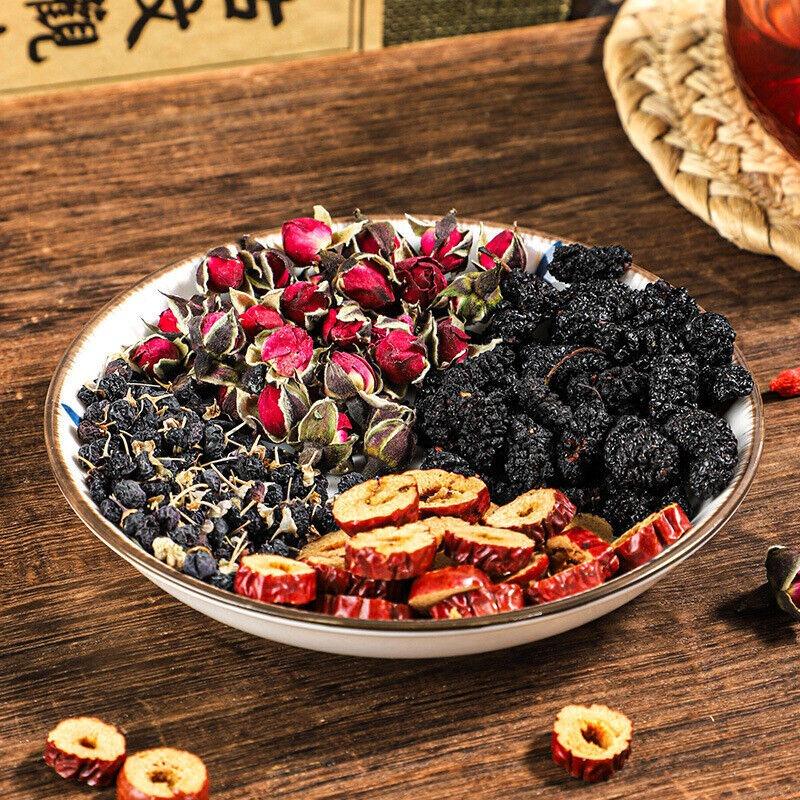 Black Goji Berry Sušené moruše kombinace pro bělení opuncie