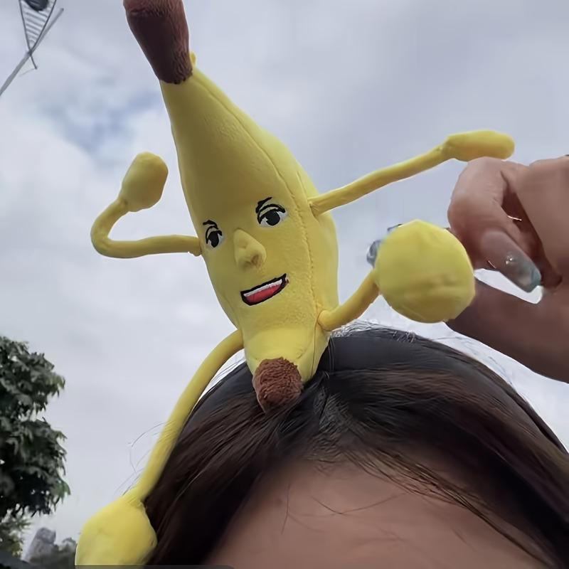 

Fun Banana Hair Clips - Cute Smiling Face Design, Soft & Bendable, Ideal for Parties, Beach & Daily Wear. Novelty Hair Accessories for Teens & Adults 2