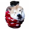 Christmas Cute Dog Hoodie For Men 3d Printed Animal Sweatshirt Harajuku Kids Hooded Tops Casual New Year Long Sleeves Hoodies