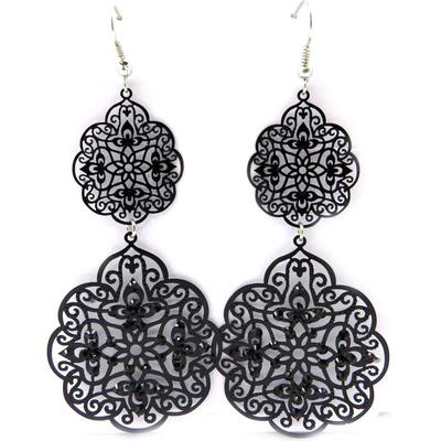 [L6404] - Black 'Carmen' Earrings