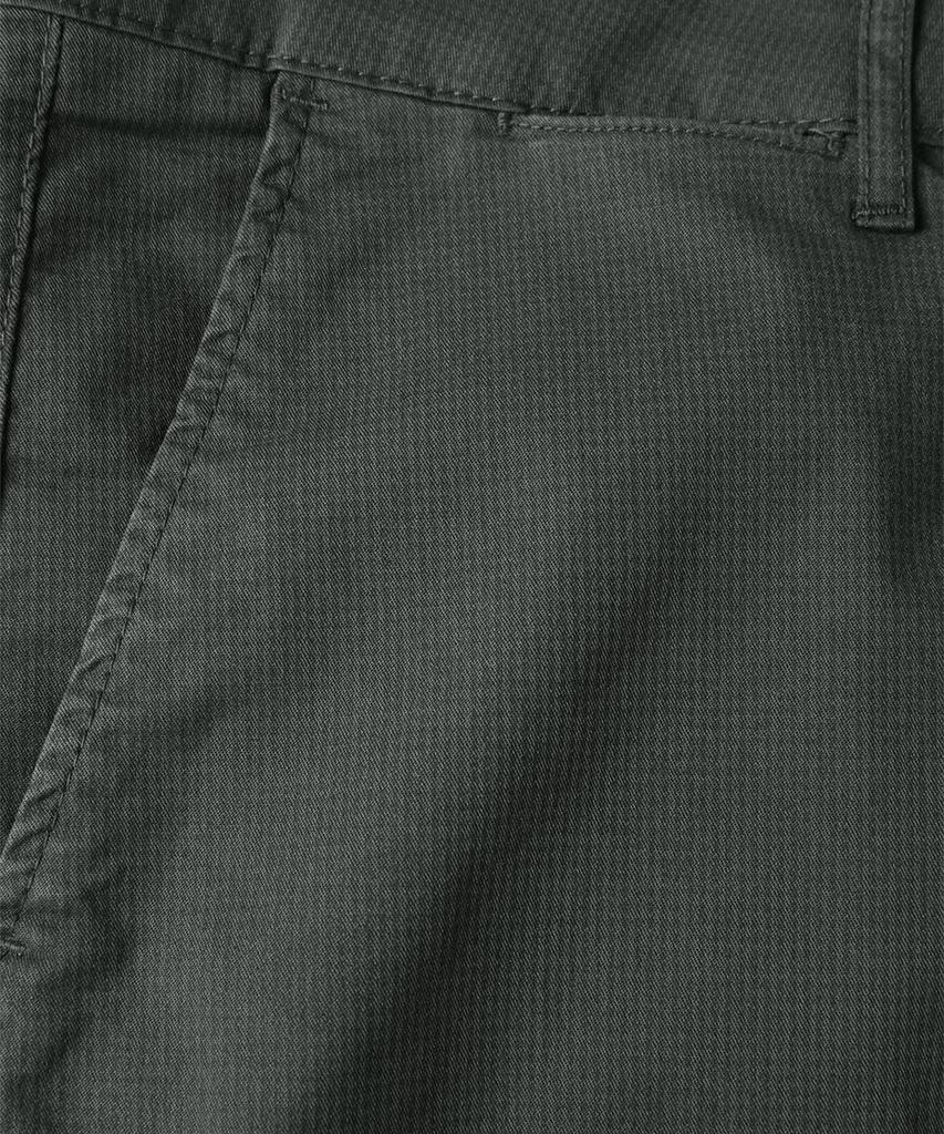 PANICALE Micro Texture Cotton Dyed Slim Fit Chino Pants [Khaki]