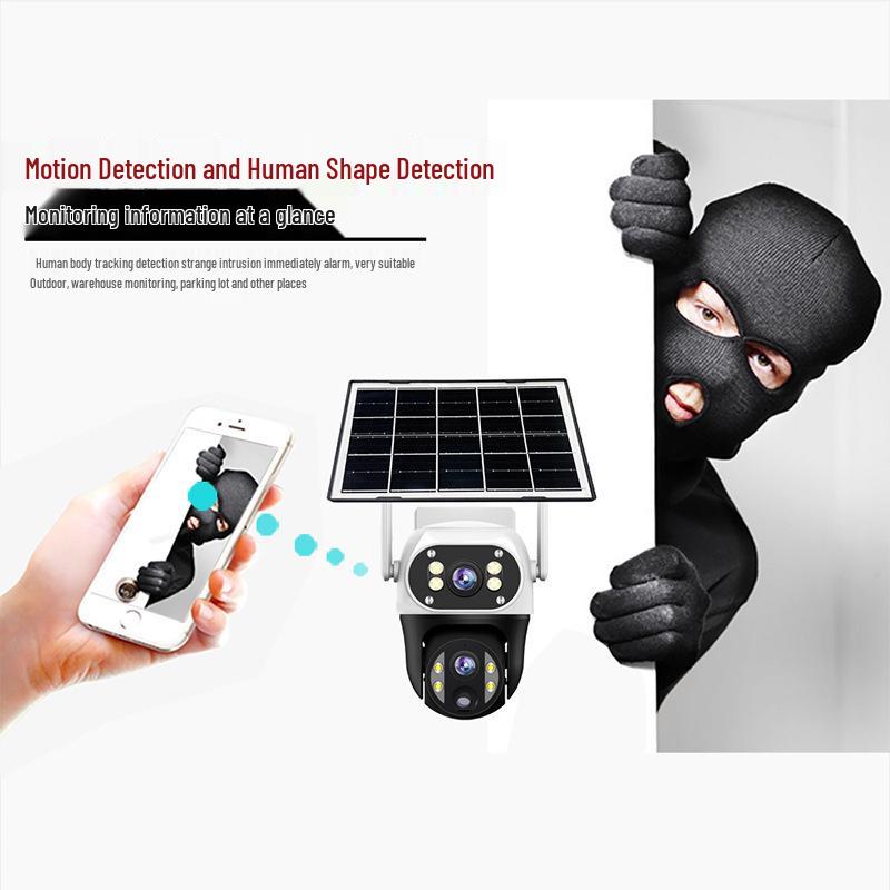 V380Pro Dual-Lens 4G Solar HD Outdoor Camera