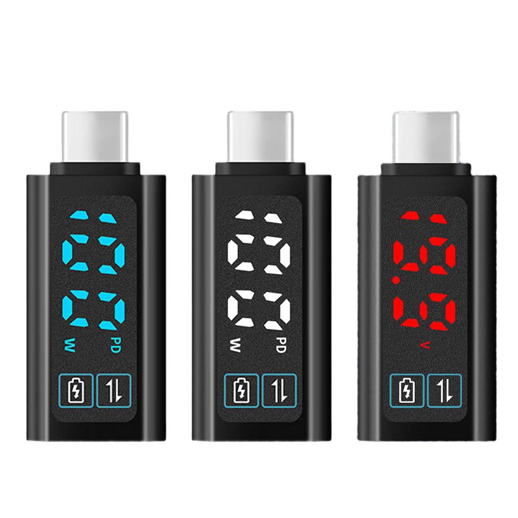 Type C Adapter USB C To USB C Adapter PD100W Fast Charger For Quick Charge And Data Transfer Real Time Power Monitoring