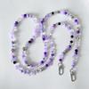 Crossbody Long  Beaded Mobile Phone Hanging Chain Phone Case Lanyard Anti-Loss Rope With Clip Bag Pendants For Iphone