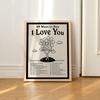 I Love You Wall Print Positive Affirmations Poster Vintage Wall Decor Typographic Trendy Art Canvas Painting For Bed Room Decor
