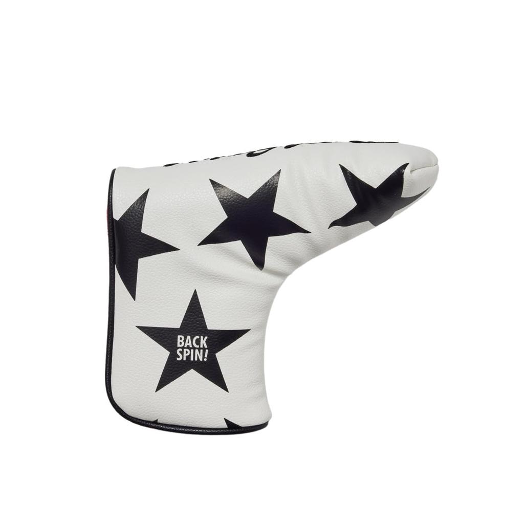 BACK SPIN! Star pattern putter club head cover back spin