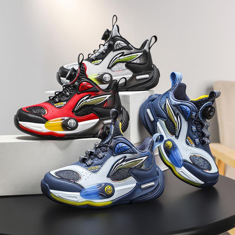 Boys' Autumn/Winter Shock-Absorbing Non-Slip Basketball & Running Shoes