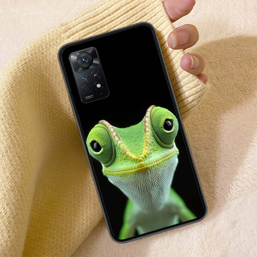 Lizards and Geckos Have Big Eyes Phone Case For Redmi 13C 14C Note 14 13 Pro Plus 12 12C 10A 10C 10 9A 9C 9T 9 8 8A K80 K70 Pro