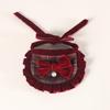 Pet Bowknot Bib Beret Set Cats Dogs - Cotton Woven Plaid Four Use