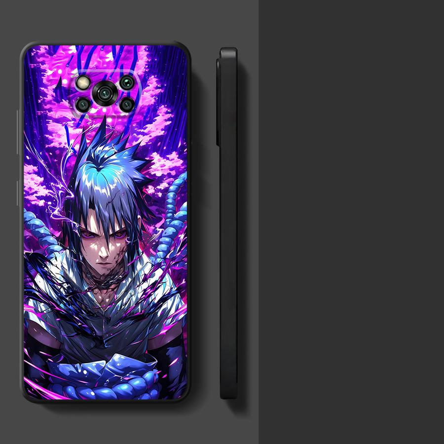 

Cool N-Narutos Sasuke Black Soft Phone Cover Case for Xiaomi Poco C40 C71 C50 F1 C61 F3 C75 M5 M3 M4 M7 Pro X3 X4 X5 X7 Pro Poco M7 pro 5G
