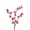 10 szt. Mini okrągłe sztuczne czerwone jagody Xmas Flower ozdoby do domu na nowy rok