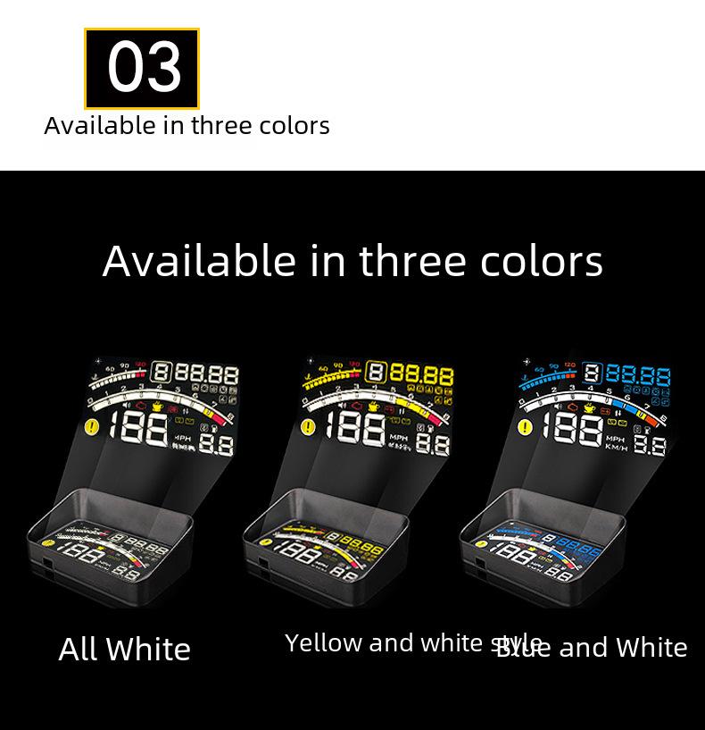 F4 Universal-Head-Up-Display für Autos: Tragbares OBD-High-Definition-HUD