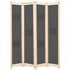 4-panel Room Divider 160x170x4 Cm Fabric