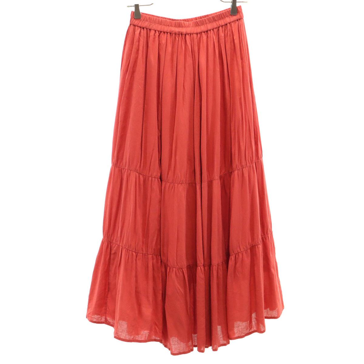 

FREAK S STORE Long length Tiered skirt F Red series Women Used