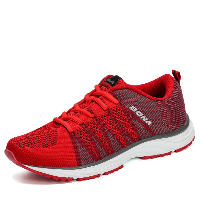 BONA New Typical Style Women Running Shoes Outdoor Walking Jogging Sneakers Lace Up Mesh Athletic Shoes Soft