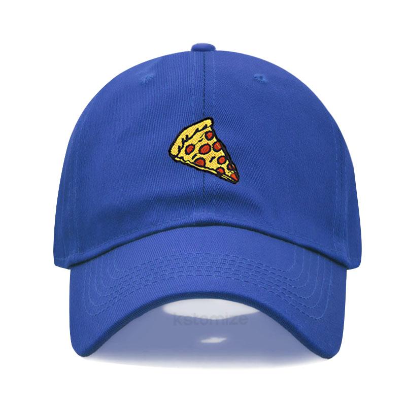 Pizza Embroidered Baseball Cap for Women Men Fashion Adjustable Soft Cotton Dad Hat Unisex Classic Golf Caps