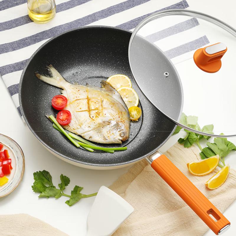Dessini 30cm Non-Stick Fine Iron Stir-Fry Pan