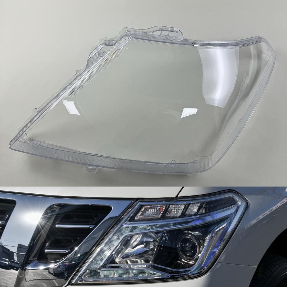 

For Nissan Patrol 2012~2018 Car Accessories Headlight Shell Headlamp Transparent Lampshade Cover Lens Plexiglass Left