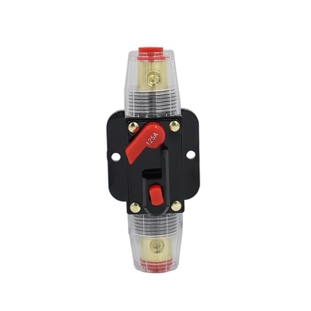 Resettable Circuit Breaker 20A 30A 40A 50A 60A 80A 100A 125A 150A Car Truck Resettable Fuse Short Protection Fuse Holder