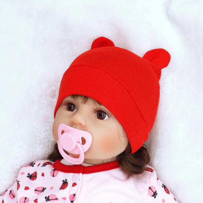 New Baby Hat For Boy Girl Fashion Ears Bonnet Cute Pography Props Hats Newborn Beanie Kids Outdoor Warm Knitted Beanie Cap