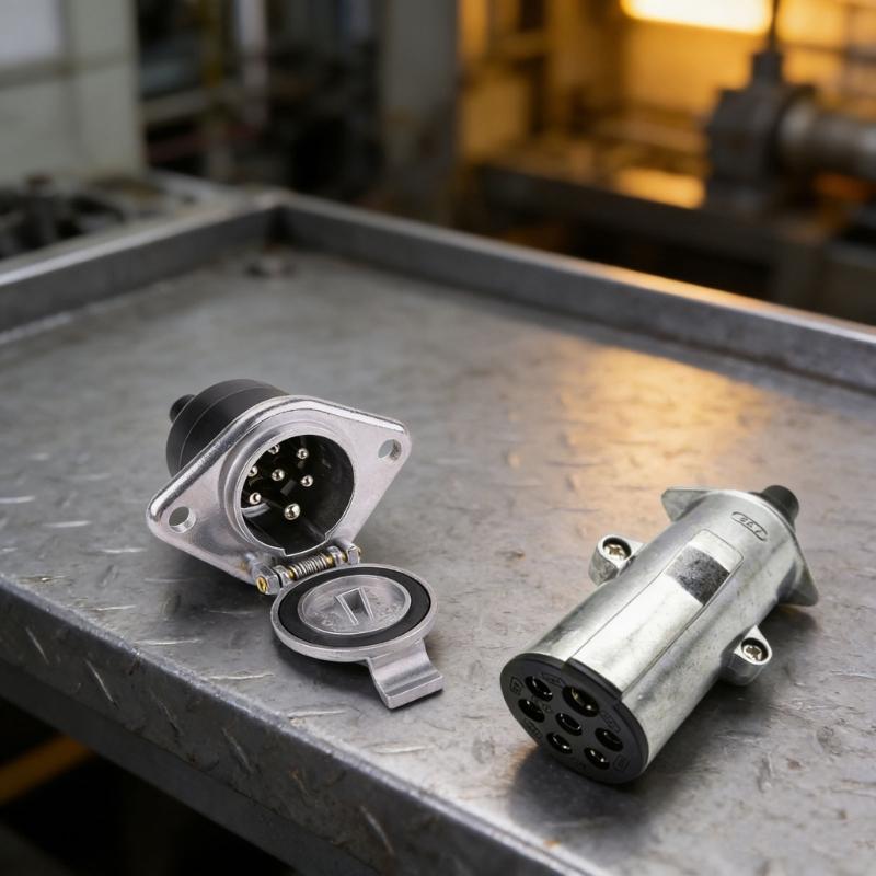 24V 7 Hole Aluminum Socket Quick Install Trailer Power Outlet for Mobile Home Truck & Commercial Vehicle Power Supply