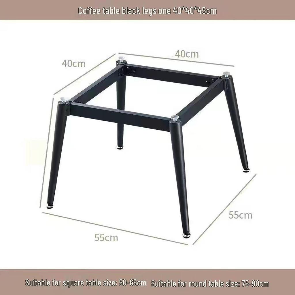 Square Rock Slab Dining Table Legs - Ceramic Tile, Marble Leg Brackets, Luxury Desk Stand Base