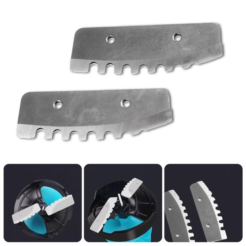2Pcs 8inch Ice Auger Blades Replacement Auger Blades For Power Ice Auger Tool Equipment Workshop Ice Auger Blades Tool
