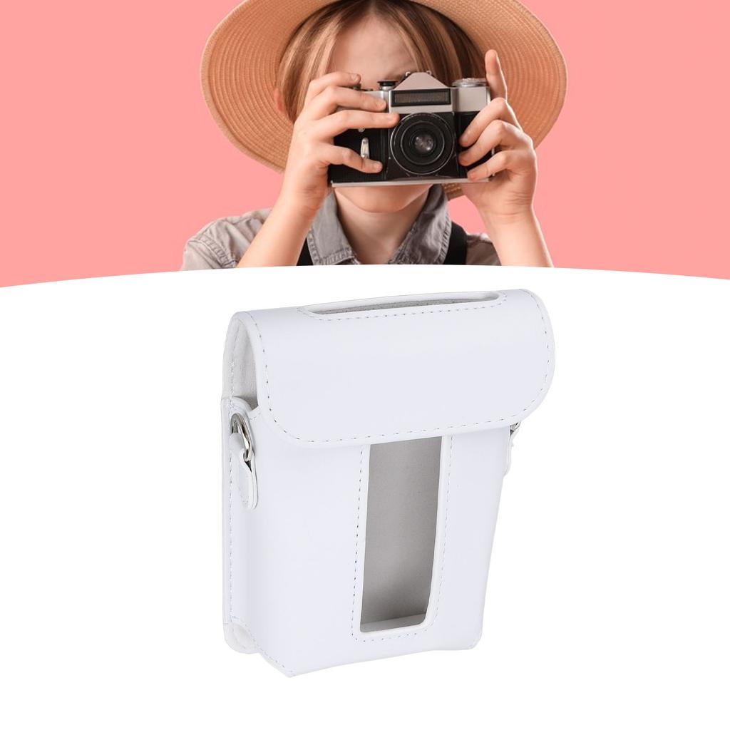 Carrying Case for Link 3 PU Smartphone Printer Protective Case Cover Storage Bag with Shoulder Strap for Travel