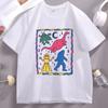Colorful Cryptids Unisex Tshirt Funny Dinosaur Cotton Short Sleeve T Shirt High Quality Breathable Basic Tshirt Male Clothing