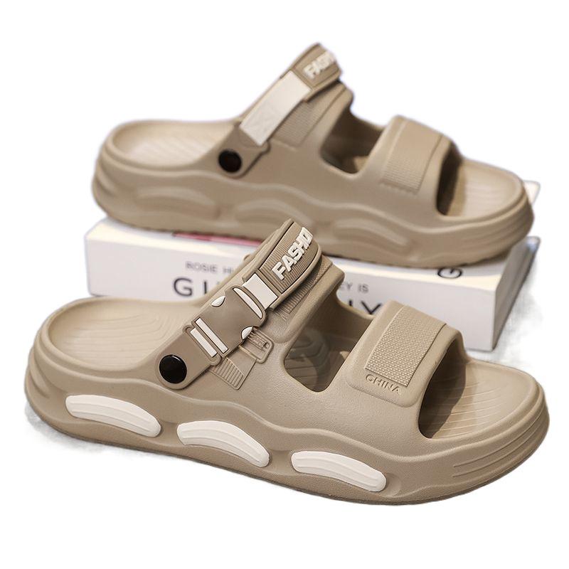 Fashion 2025 Men's Sandals Summer Outerwear New Anti slip and Wear resistant Dual purpose Driving Casual Lightweight Beach Slippers