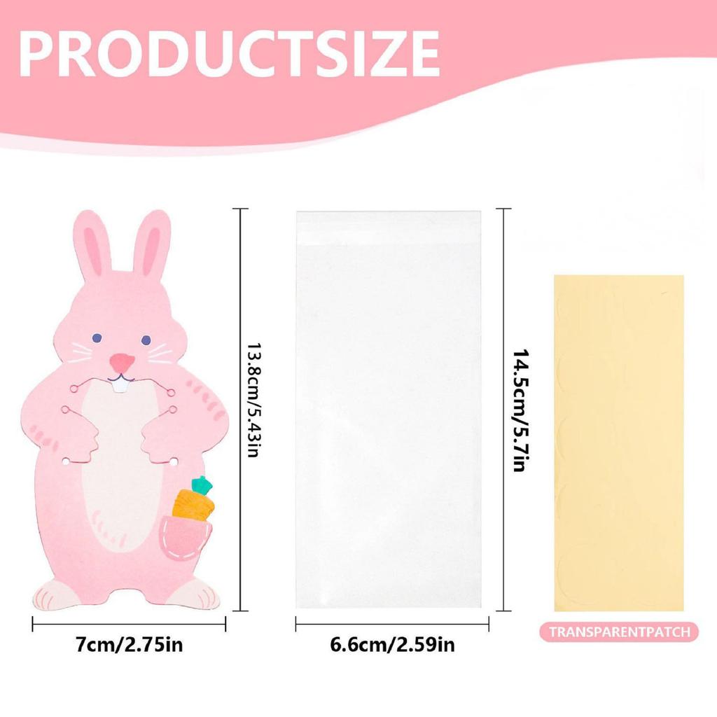 2025 Cute Animal Easter Candy Cards For Exchanging Gifts, New Easter Greeting Cards, Easter Student Classroom Exchange Gifts