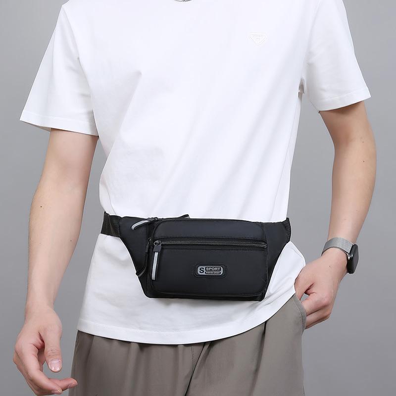 Unisex Sports Purse Portable Cashier Business Chest Bag Daily Commuting Joker Thin Shoulder Bag.