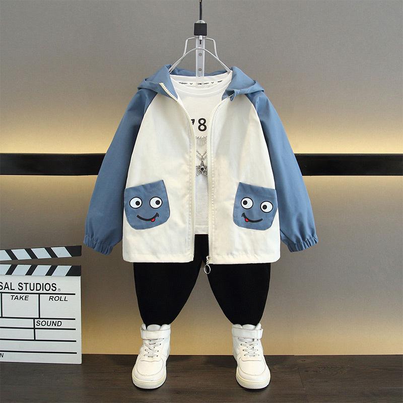 2025 Neue Jungen-Kapuzen-Windjacke - Stilvolle Kinderjacke für Frühling & Herbst