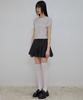 Peulleeoeob Kaya Shirred T-Shirt (Fl-158_Gray)