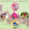 Poultry Stylish Show Costum Duck Rooster Feather Top Hat Cap for Hens Pets Supplies Chicken Hats