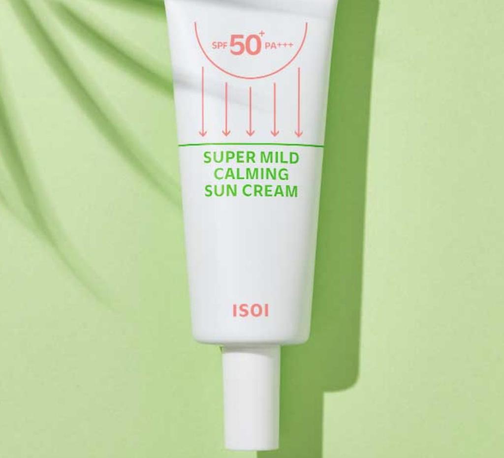 ISOI Super Mild Calming Sun Cream SPF50+ PA++++ 55ml Daily Sunscreen K-Beauty