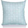 Set di 4 Federe Quadrate Double Face per Cuscini, Lunghezza 45 cm x Larghezza 45 cm, Blu