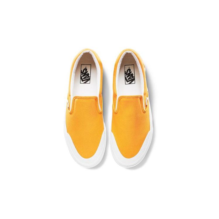 Vans Slip-On Series 138 Retro Street Low-Top Skate Shoes Unisex sneaker Leaf-Yellow VN0A3TKBUVF