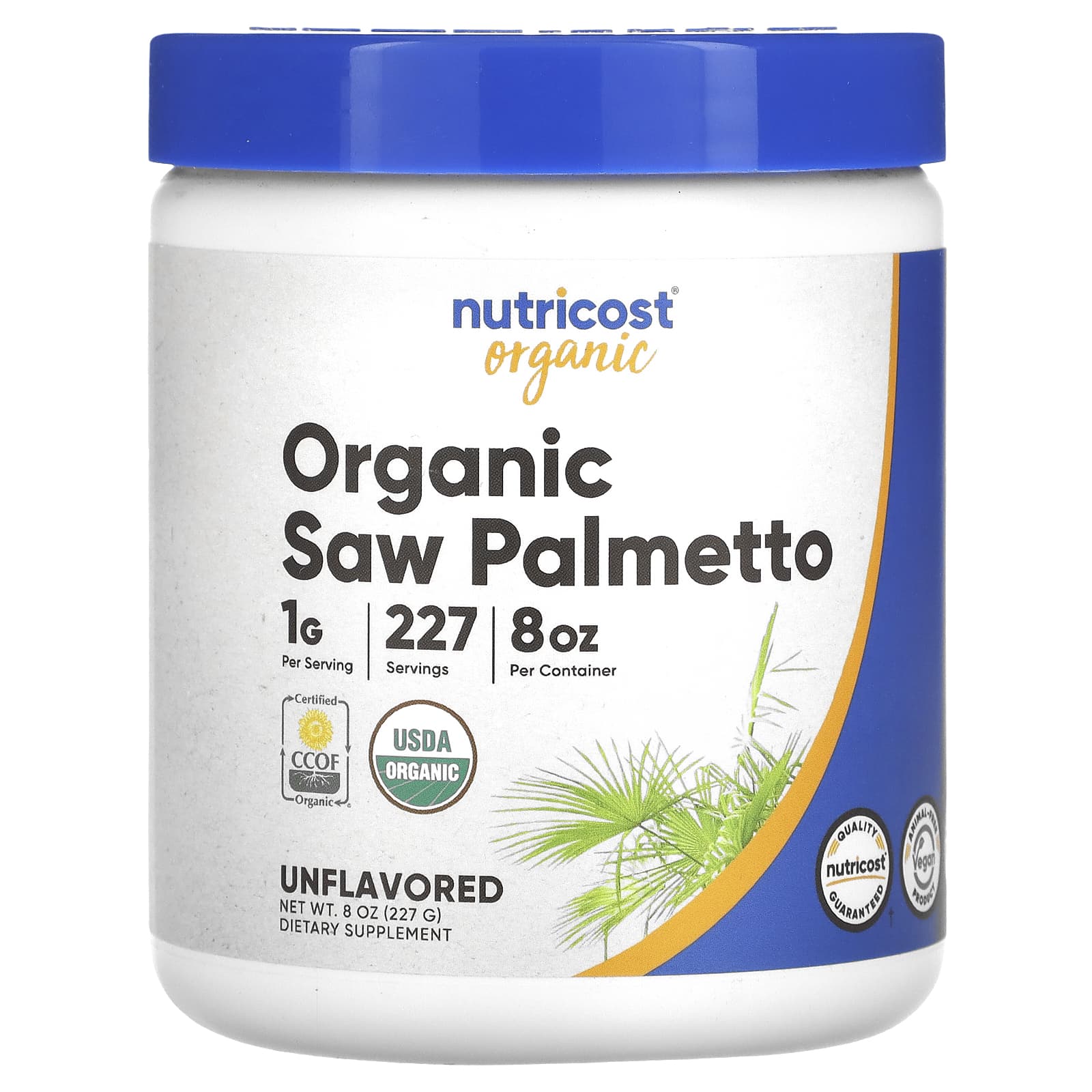 

Organic Saw Palmetto, Unflavored, 227G(8Oz)
