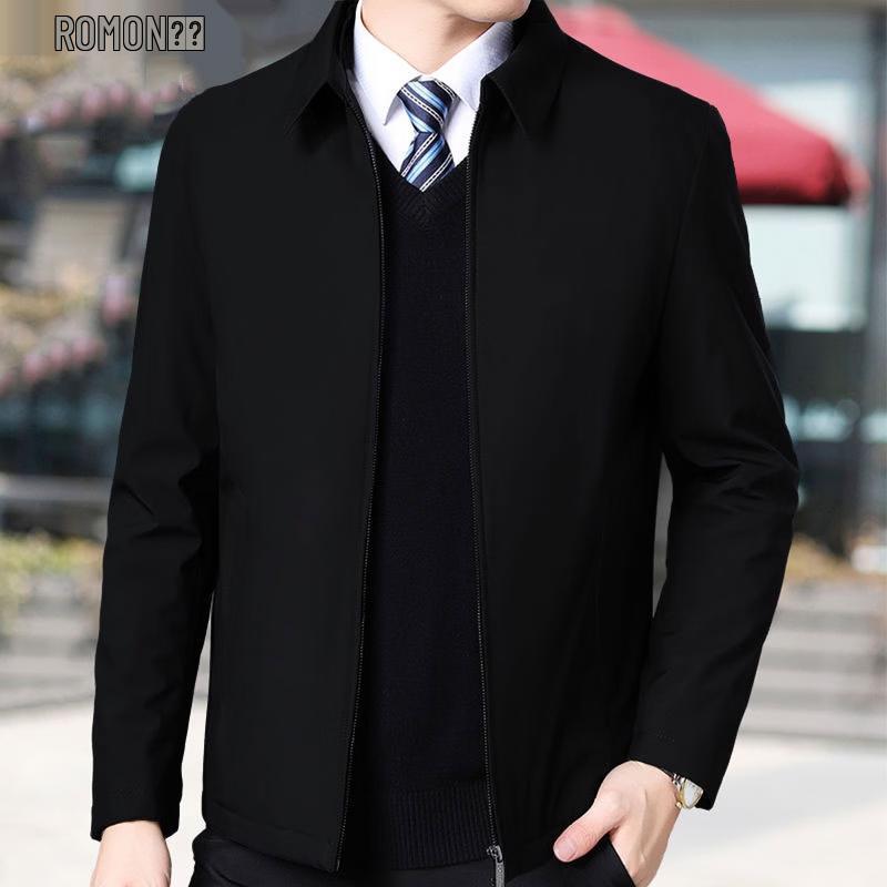 Romon Men s Business Casual Lapel Jacket 3XL