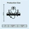1pc Medical Stethoscope Heart Metal Wall Art Iron Plaque Nurse Gift