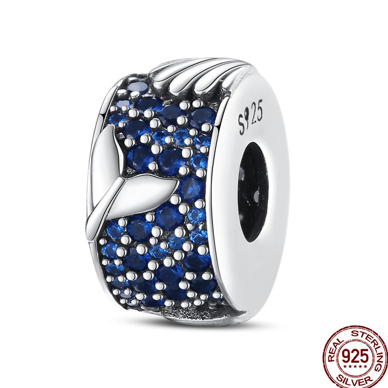 Copper Blue Zircon Beads Ocean Crab Starfish Ship Series Summer Suitable For 3Mm Original Bracelet Diy