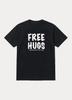T-shirt con stampa 'Abbracci Gratis'