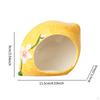 Ceramic Hamster House, Hideout,Cute Habitat Cave,Nest,Small Animal Hideout Lemon Shape for