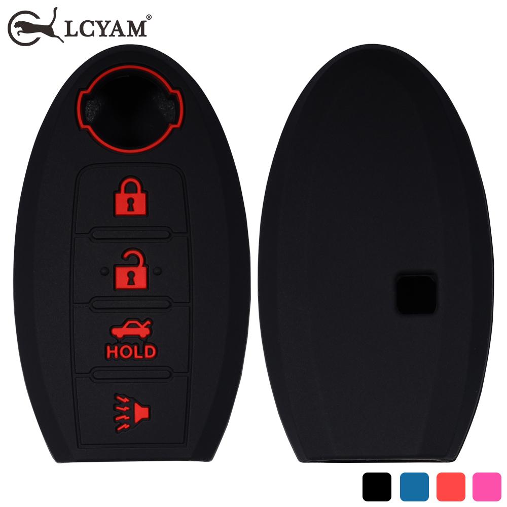 Silicone Key Fob Cover Case 4 Button Fits For Nissan Versa Leaf Sentra Sl Murano Maxima Altima Remote Fob