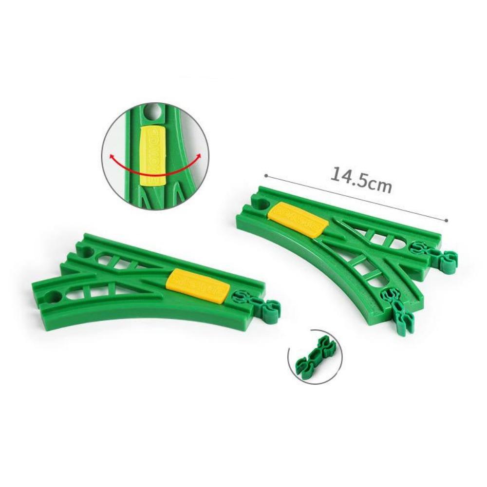 New Wooden Train Track Adapter Rail Building Block Connector Compatible All Brand Wood Railway Wooden Train Track Accessories