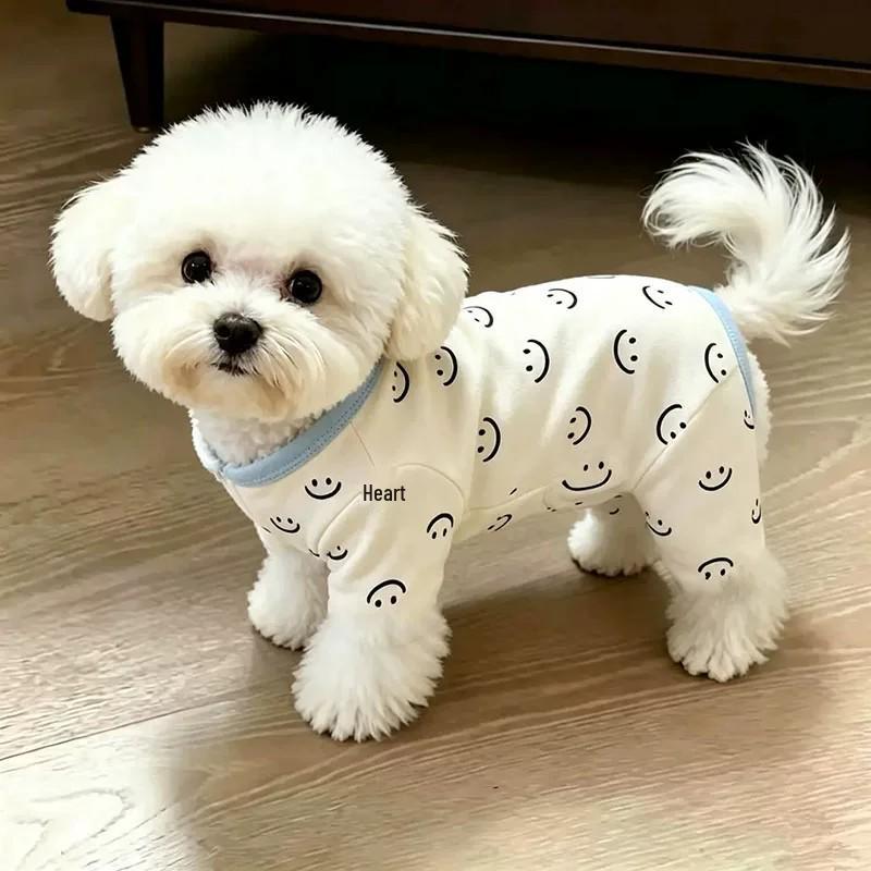 Autumn/Winter Belly-Covering Clothes for Small Dogs: Four-Legged Outfit for Bichon, Schnauzer, and Teddy
