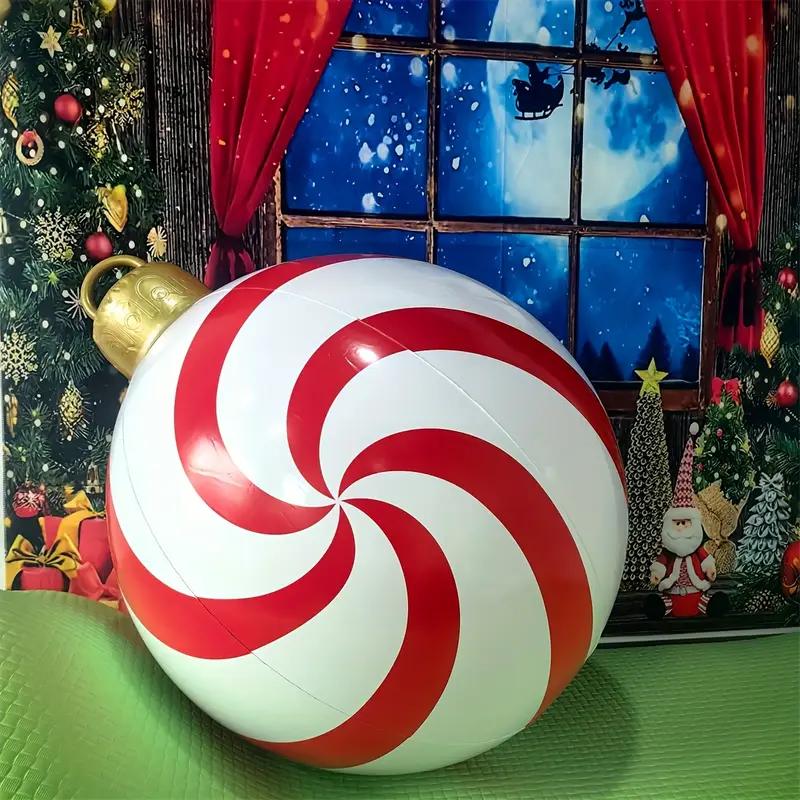 Giant Inflatable Christmas Balls PVC Large Xmas Tree Decorations Outdoor Holiday Yard Lawn Party Decor Balls
