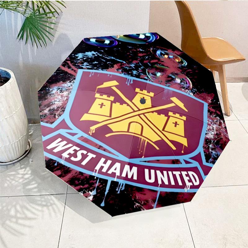 hammer Football Printed Automatic Umbrella, 8-Frame for Travel, camping, Casual Umbrella, Essential Gift for  for family and friends