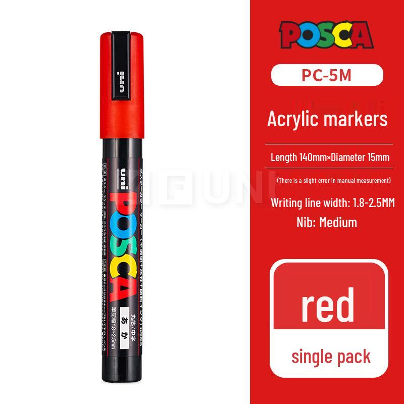 Mitsubishi UNI POSCA PC-5M Weißer Farbe-Marker für Poster - Kontaktieren Sie den Kundenservice für große Mengen